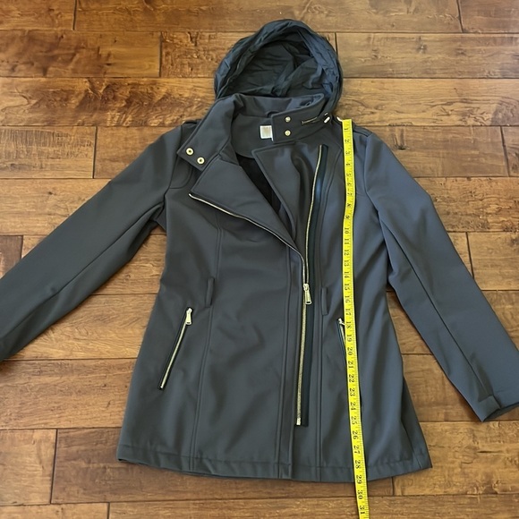 Michael Kors Water Resistant Belted Utility Jacket Grey - Picture 6 of 10